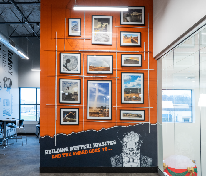 Buffalo Construction wall display